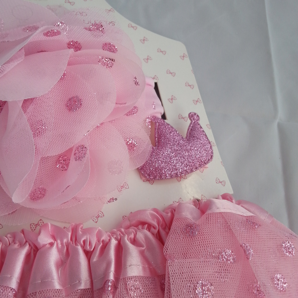 Head Shoulders Toes & Bows Tutu 3 Piece Set NWT - Picture 2 of 2